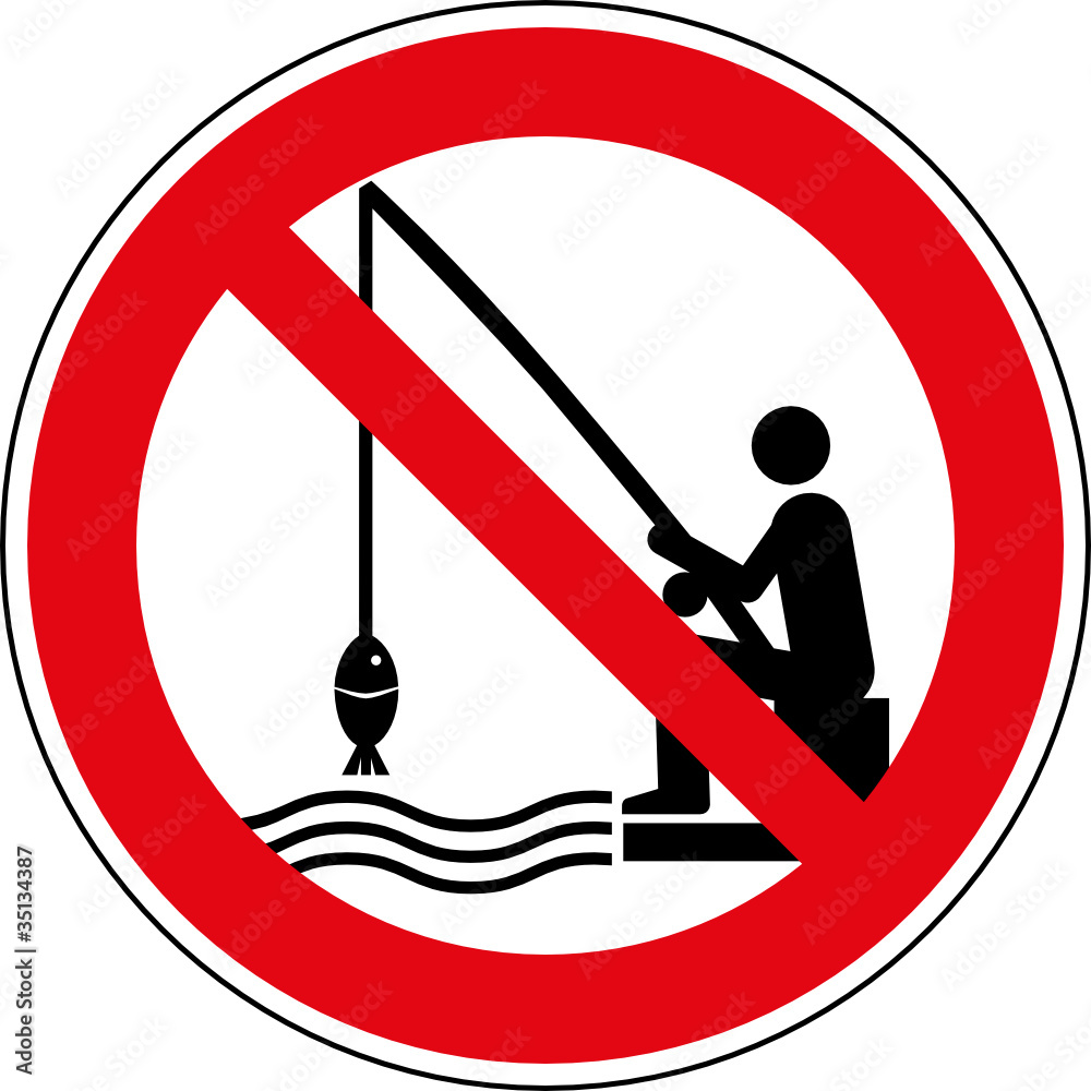 Schild Angeln Verboten