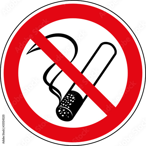 Verbotsschild Rauchen verboten Zeichen Symbol Schild