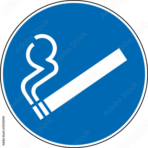 Gebotszeichen Rauchen erlaubt gestattet Schild Zeichen