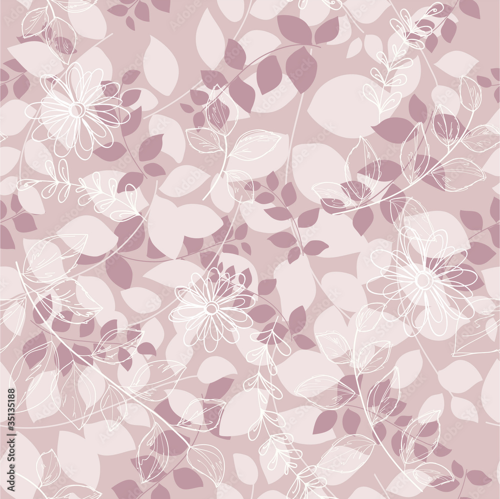 seamless abstrac floral  background