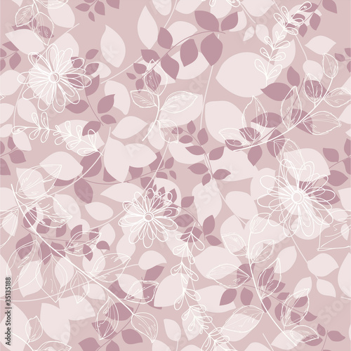 seamless abstrac floral background