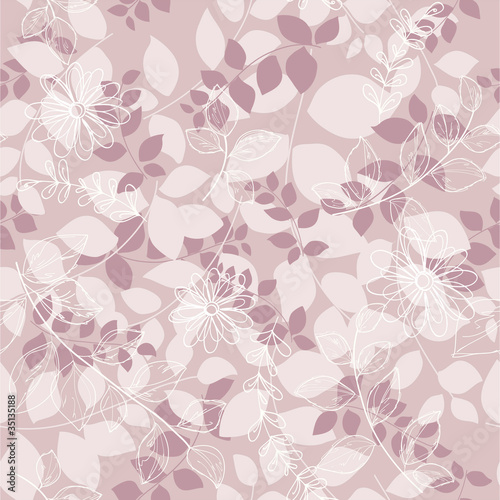 seamless abstrac floral  background