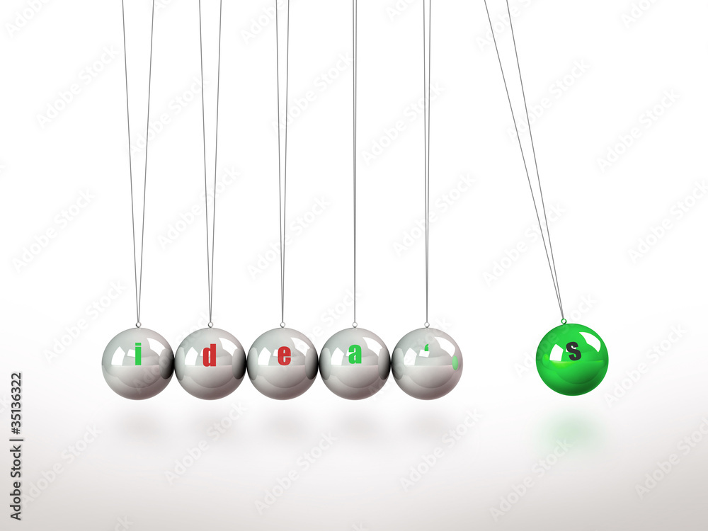 Newtons Cradle Pendulum Containing The Key Word Idea Newtons Cradle Pendulum Containing The Key Word Idea