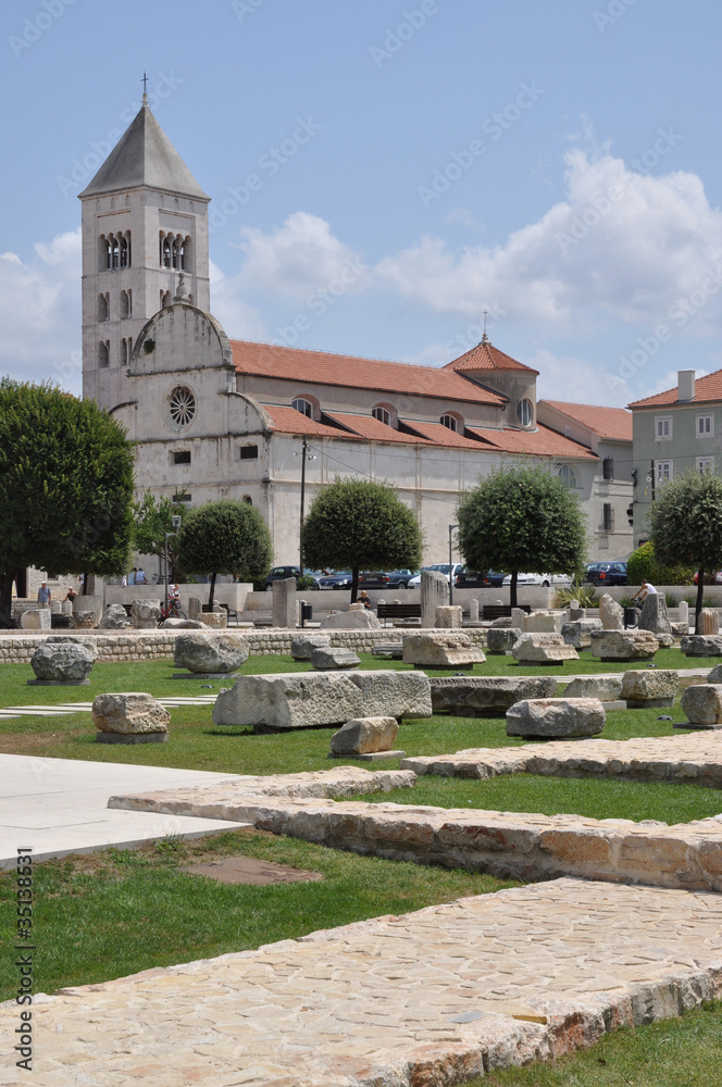 Römisches Forum und Marienkirche in Zadar