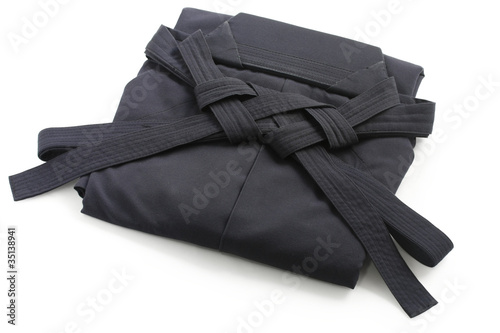 folded aikido hakama , japanese martial arts uniform
