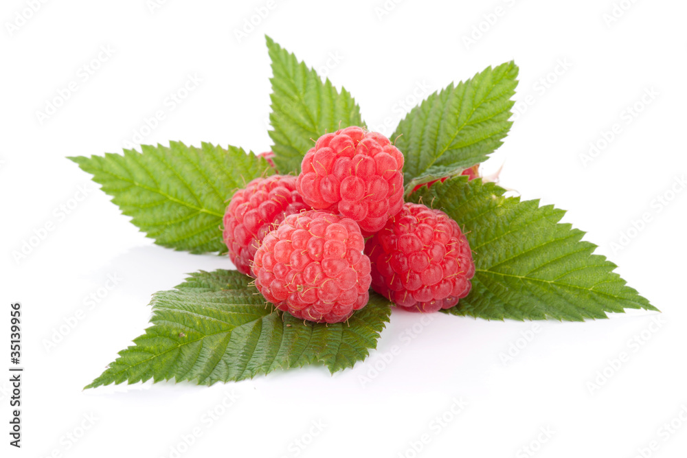 Fresh raspberries heap Fresh raspberries heap