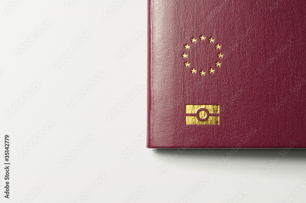 stars of the European Union, marking a biometric passport stars of the European Union, marking a biometric passport