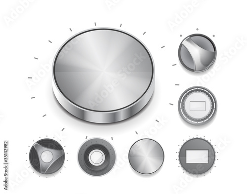 Vector volume switch knob