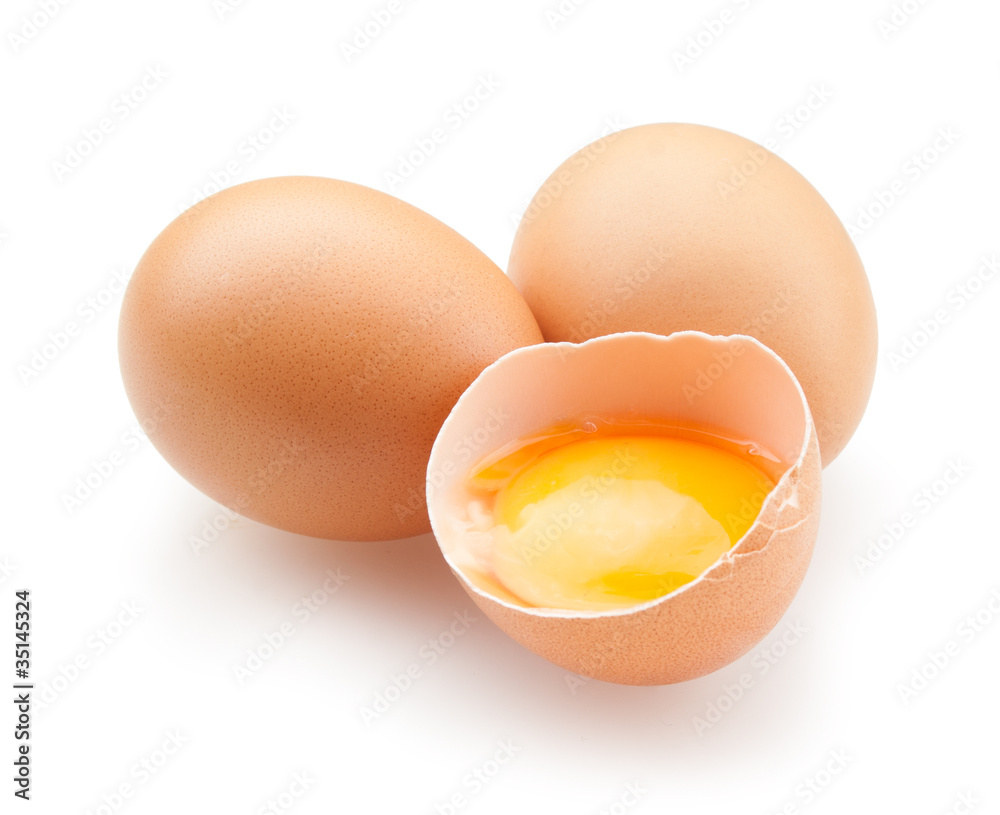 eggs isolated on white eggs isolated on white