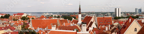 Obraz na płótnie Tallinn city view w salonie