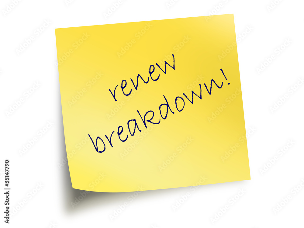 Yellow Post It Note With Text Yellow Post It Note With Text