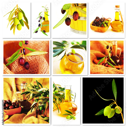 Fototapeta Naklejka Na Ścianę i Meble -  Olives collage