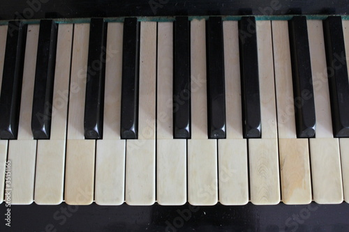Fotografie Old piano keys