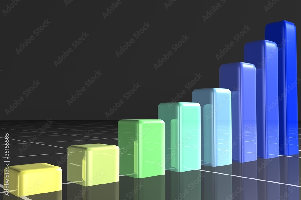Different coloured and heighted bars Different coloured and heighted bars