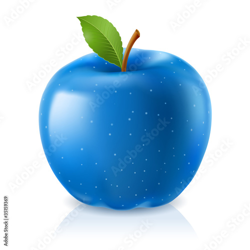 Delicious blue apple