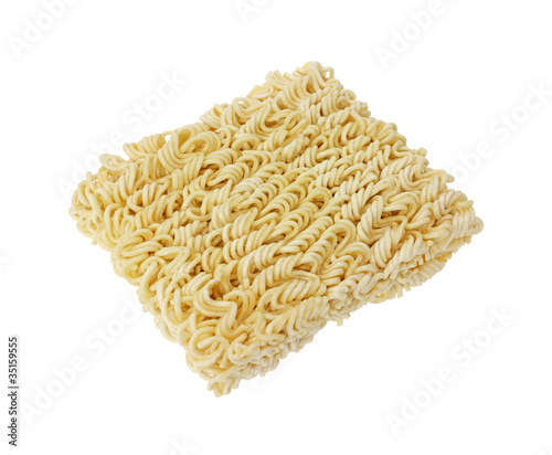 Dry chow mein noodles photo