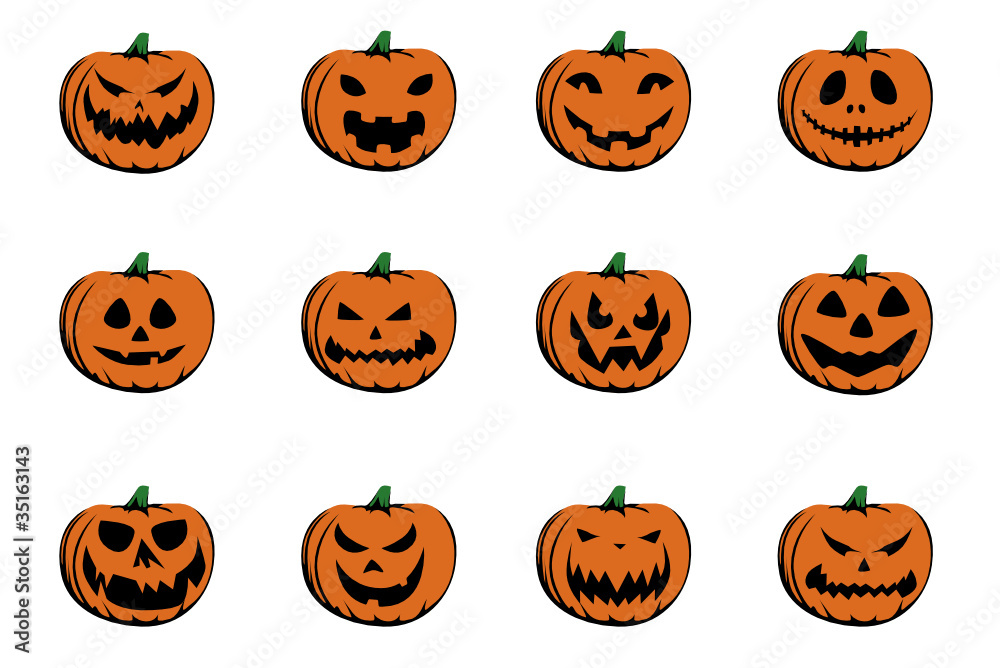 Halloweenkürbise Halloweenkürbise