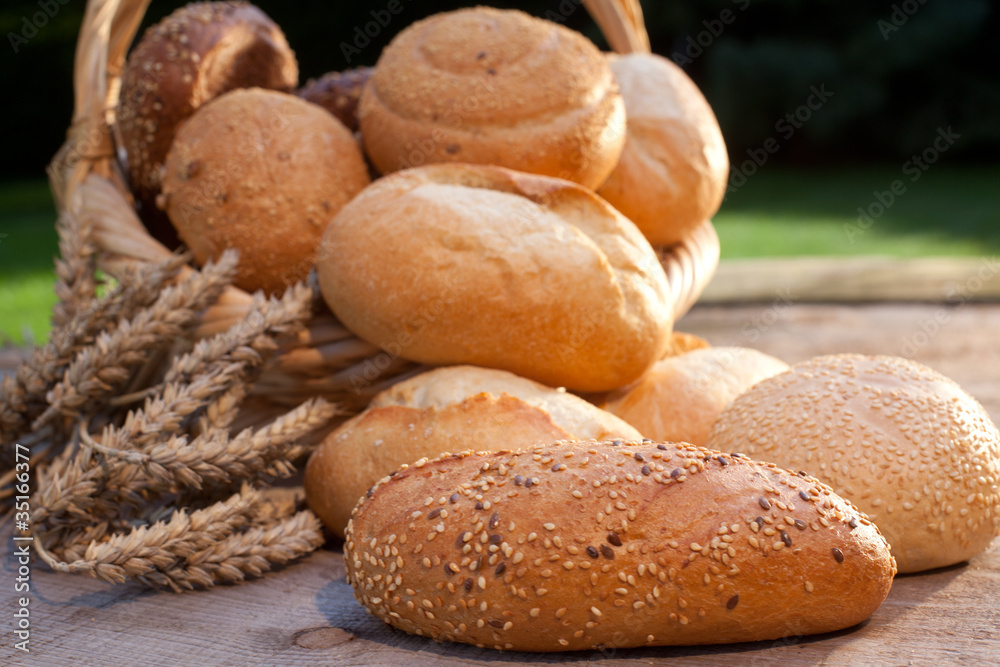 Brot Brötchen arrangement