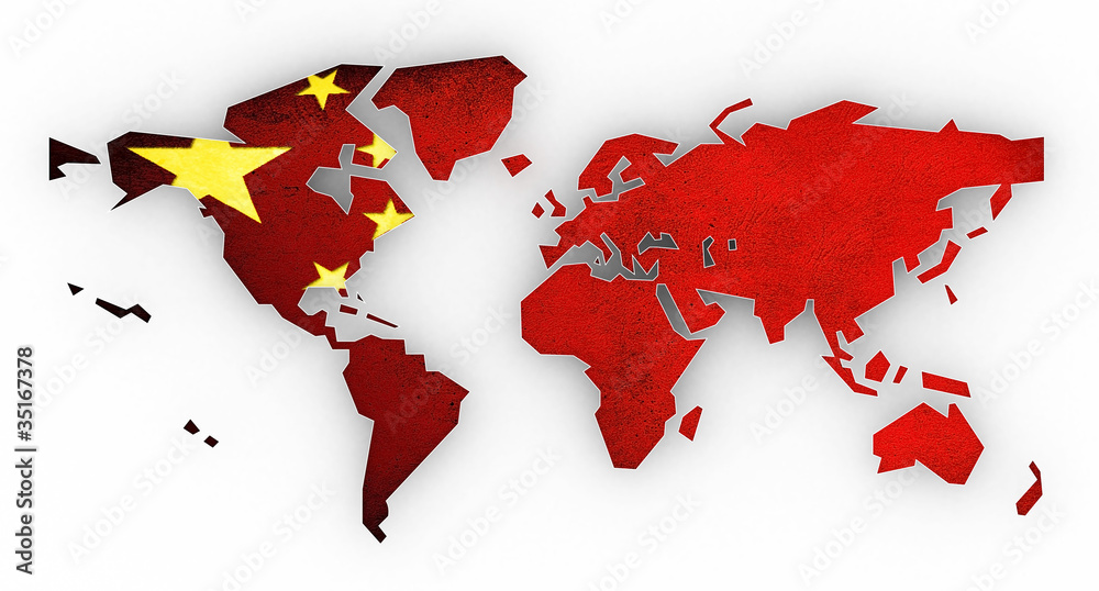 Picture a world map on a white background Picture a world map on a white background