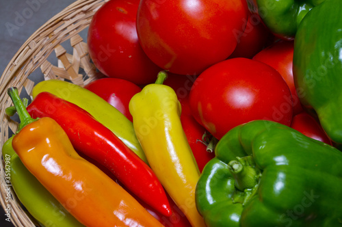 Tomatoes and Peppers