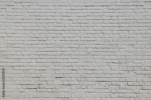 Grunge white brick wall