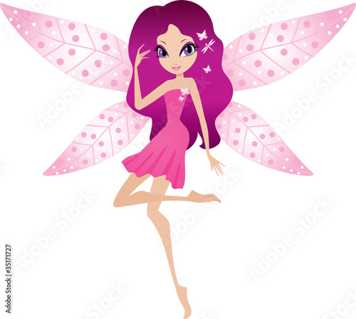 Fairy on a white background. vector, gradient