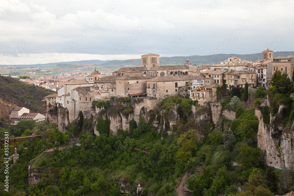 Fachada de Cuenca sobre la hoz del Huécar