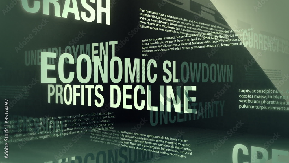 Economic Recession Related Words Loop