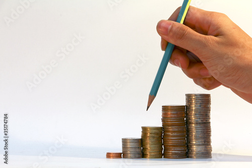 Foto Pile of coins.