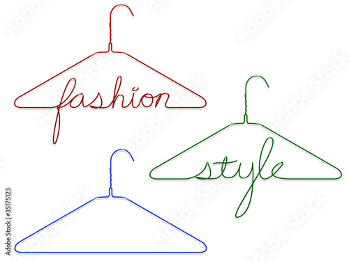 Coat hangers with messages