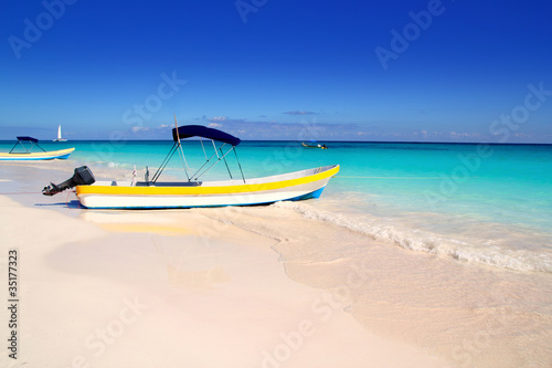 boats tropical beach perfect Caribbean summer