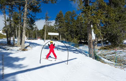 Fotografi piste de ski pour enfant