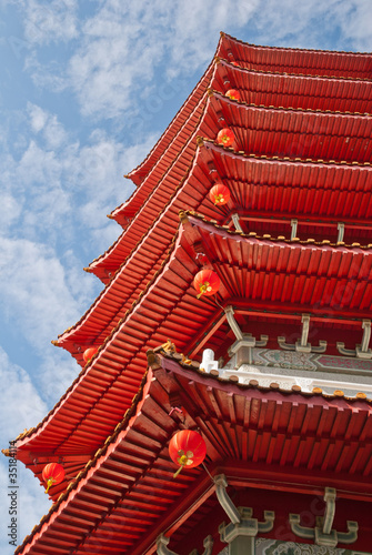 Canvas Print Oriental Chinese pagoda tower