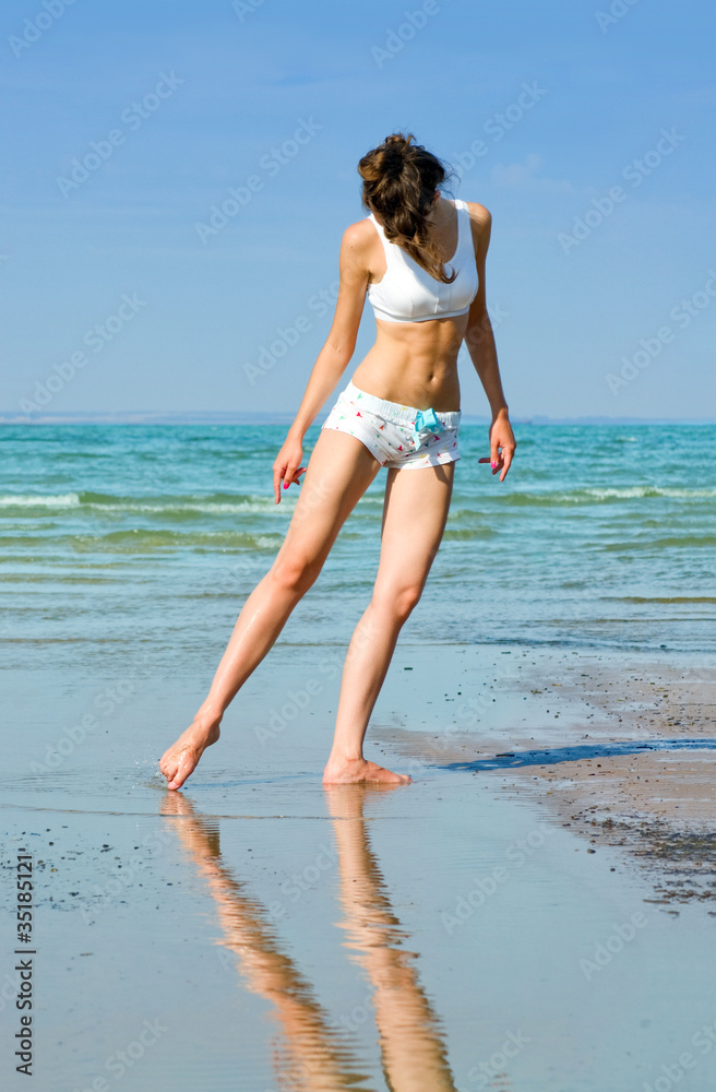 woman on the beach woman on the beach