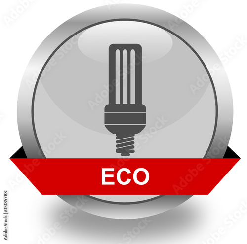 Eco lamp icon photo
