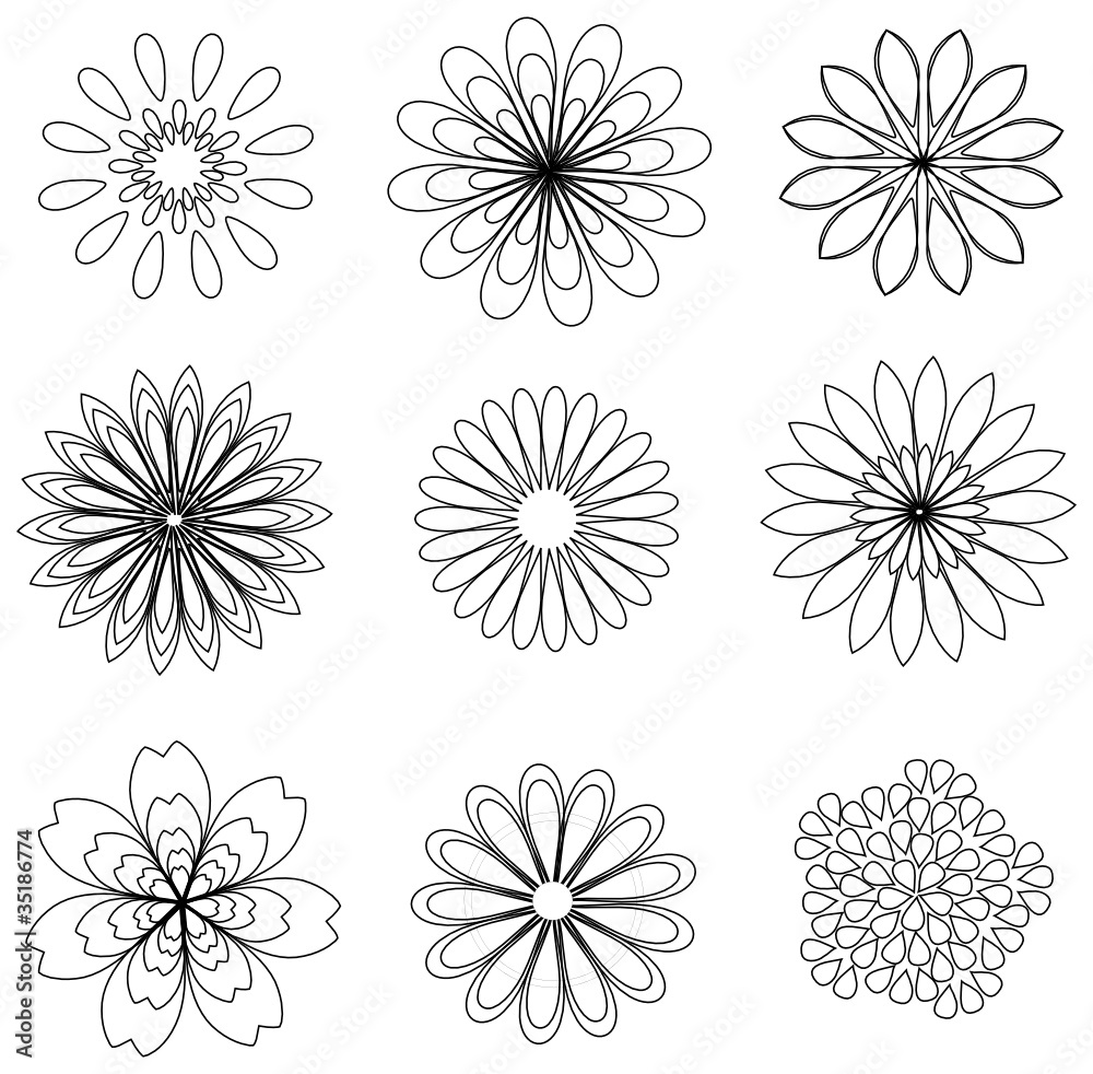 blumen vektor set
