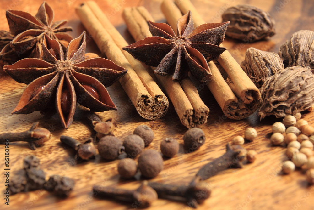 Brown spices Brown spices