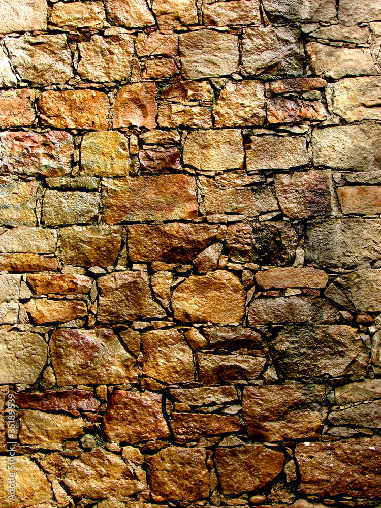 Fototapeta premium wet stone wall