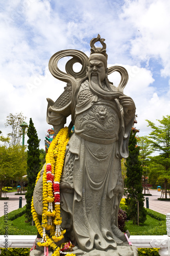 Kuan Yu stone carving art of design