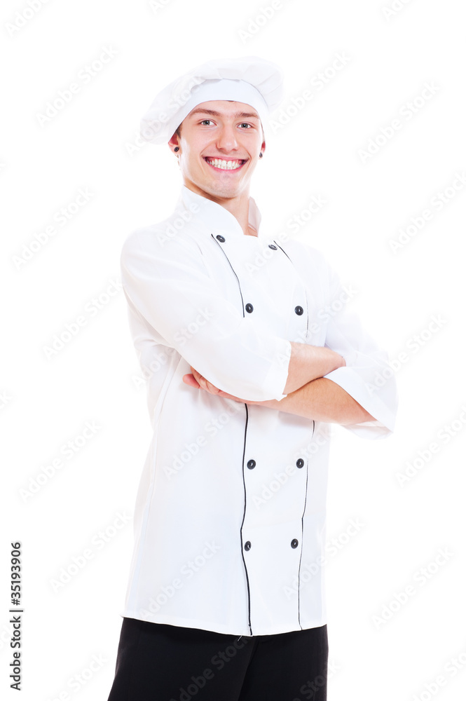 portrait of happy young cook