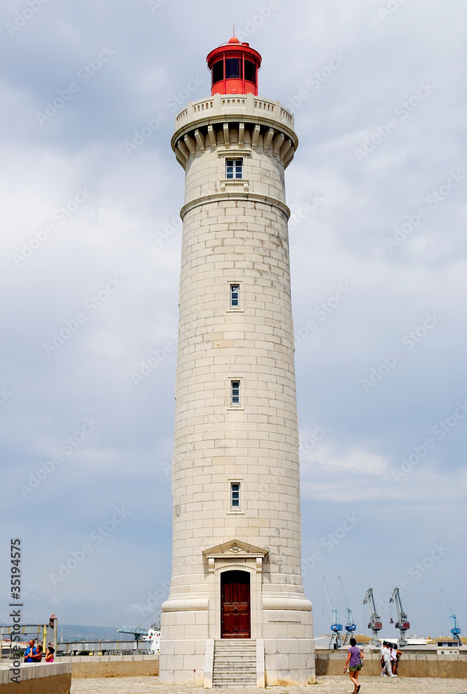 Lighthouse in Sète, France