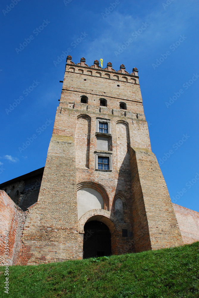 Ancient gate and tower, fortress of Lyuborta
