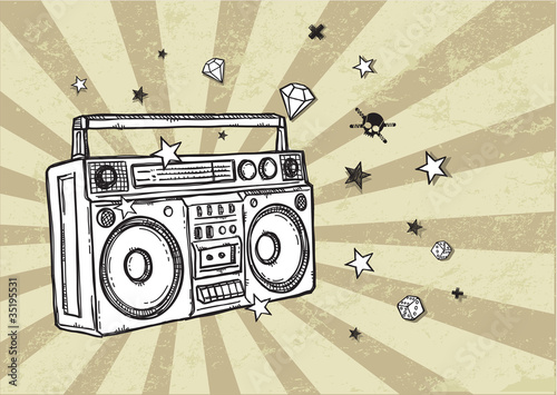 Retro Boom Box