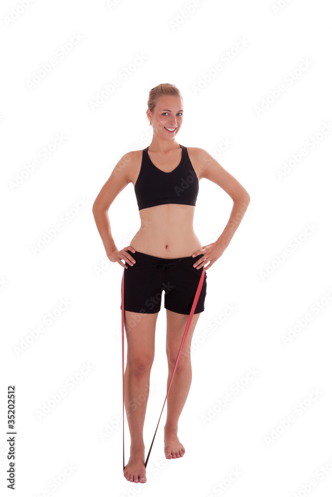 Junge Frau mit Deuserband Junge Frau mit Deuserband