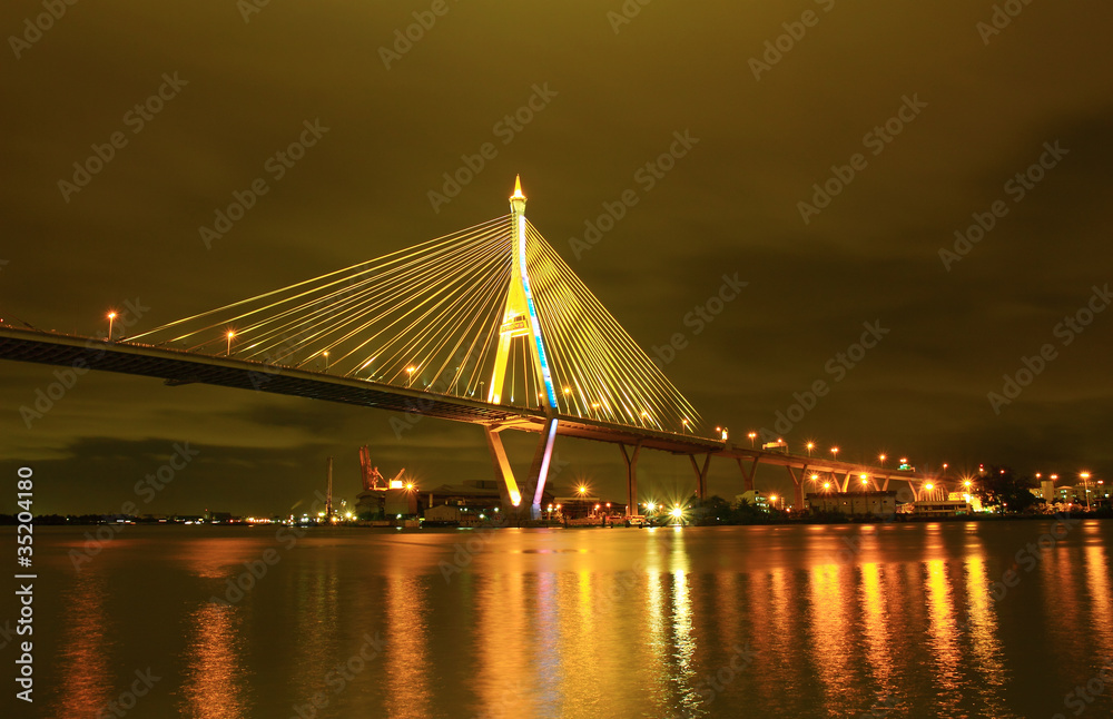 Obraz premium Industrial ring bridge of Bangkok, Thailand.