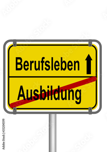 Schild Berufsleben