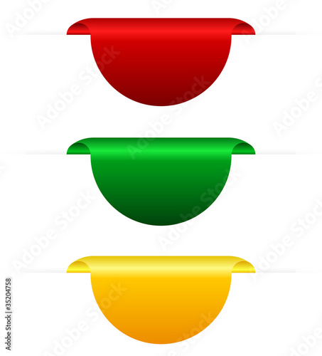 Coloured tabs, vector illustration