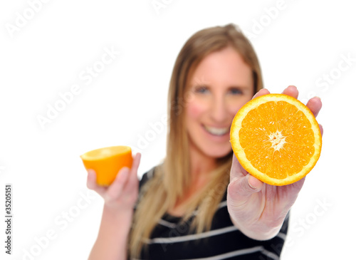Orange half