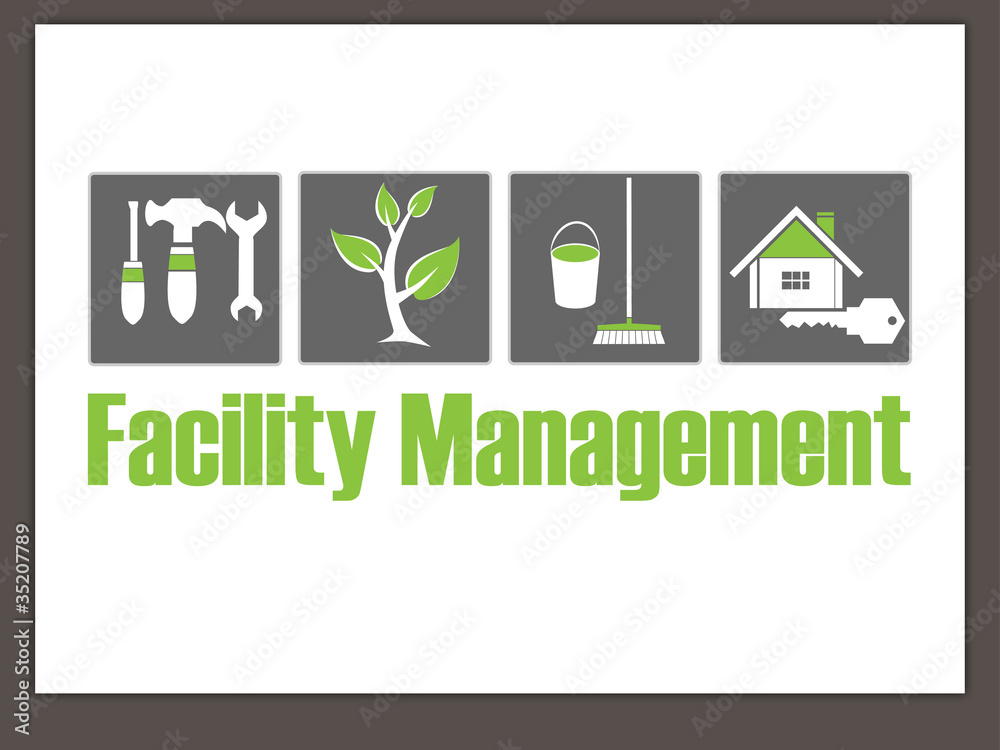 Facility management logo hausmeisterservice stock vector adobe stock
