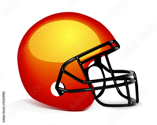 Football Helmet on white